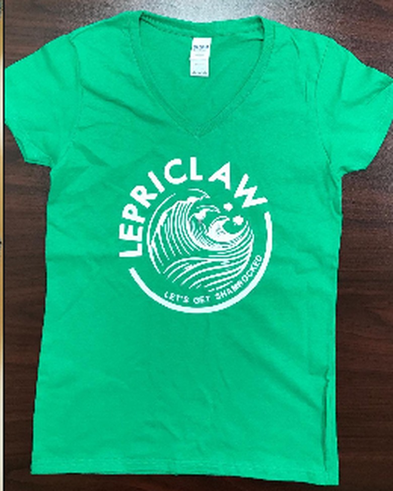 Custom green Lepreclaw shirt